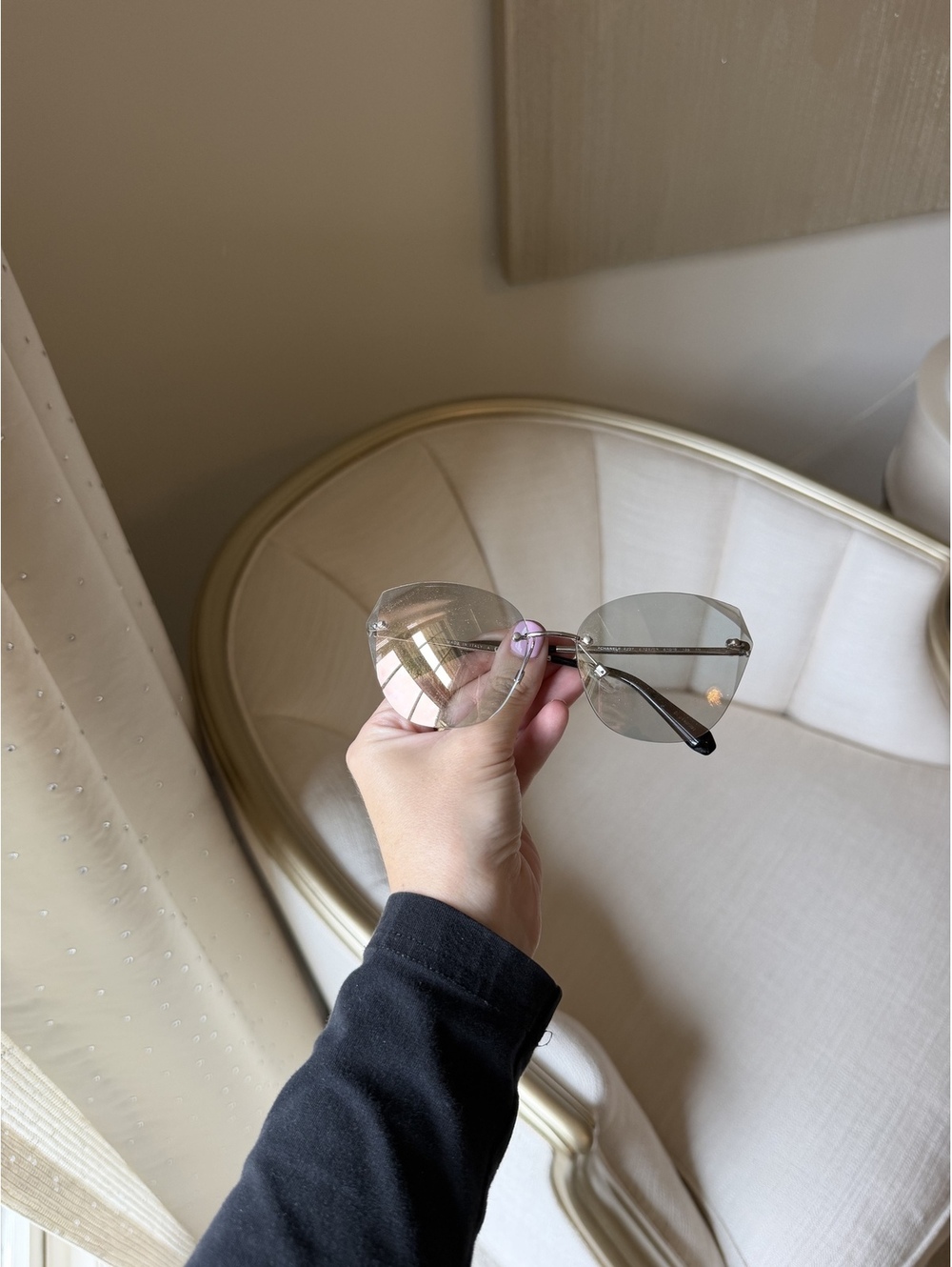Chanel Rimless Shield Sunglasses
